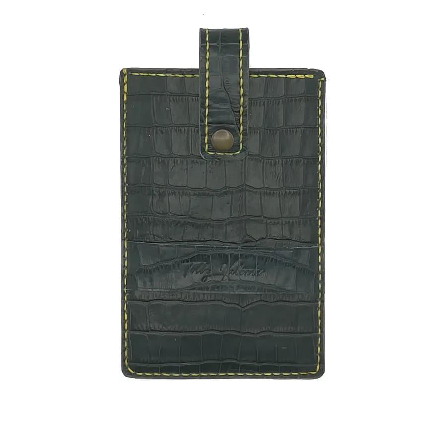 Husa Telefon Croco, Universala, tip Mobil Slide din piele naturala Tolby Valenti, 17 x 11 x 0, 5 cm