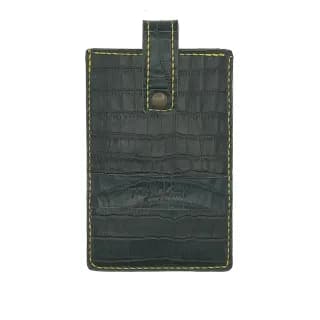 Husa Telefon Croco, Universala, tip Mobil Slide din piele naturala Tolby Valenti, 17 x 11 x 0, 5 cm