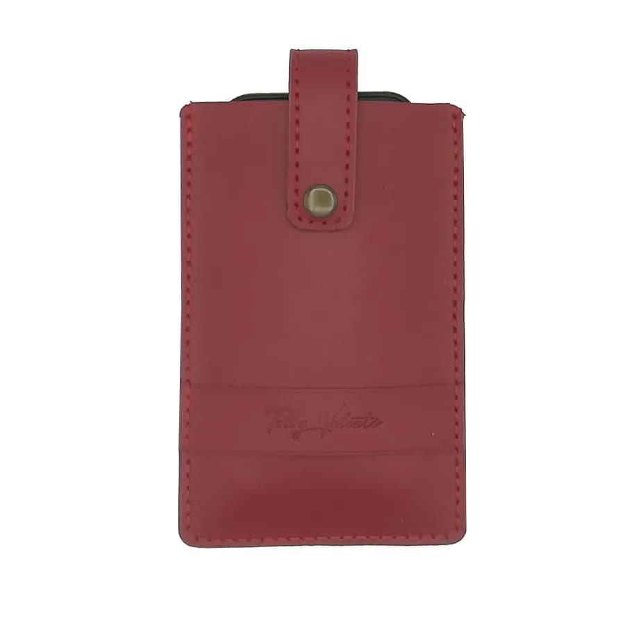 Husa Telefon Universala, Rosie, tip Mobil Slide din piele naturala Tolby Valenti, 17 x 11 x 0, 5 cm