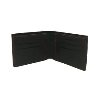 Portofel bifold, Negru, Tolby Valenti, din piele naturala italiana, 24 x 9, 5 x 1 cm - 6