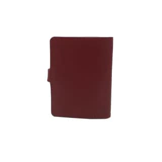 Port Pasaport Tolby Valenti, Rosu din Piele Naturala 14 x 11 x 1 cm - 2