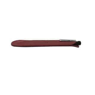 Etui din piele naturala pentru un instrument de scris, rosu, Tolby Valenti, 17 x 4 x 0, 4 cm - 2