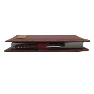 Husa de piele naturala pentru agenda standard, Tolby Valenti, 23 x 17 x 1 cm, visinie - 2