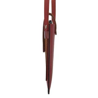 Husa Travel Telefon din Piele Naturala, Rosie, Tolby Valenti cu Prindere de Gat, 17 x 11 x 0.5 cm - 5