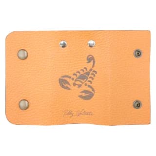 Port Chei din Piele Naturala Zodia Scorpion 11 x 6, 5 x 3cm - 2