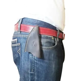 Breloc chei din piele naturala Tolby Valenti 13 x 6,5 cm - 4