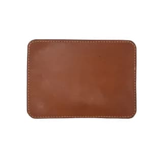 Pouch slim Tolby Valenti cu fermoar, din piele naturala, golden, 21cm x 15 cm x 0,5 cm - 2