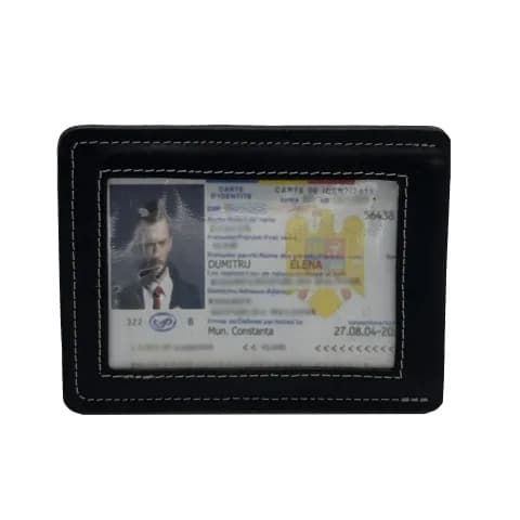 Port Document pentru Buletin si Carduri Tolby Valenti din piele naturala 12 x 9 x 0,5 cm