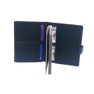 PortPasaport Tolby Valenti, Negru din piele naturala 14 x 11 x 0,8 cm - 3