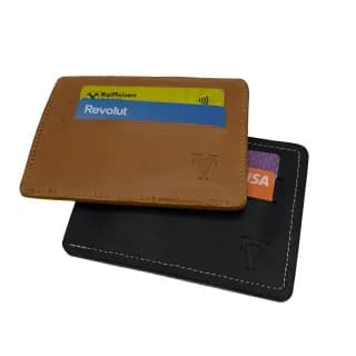 Port Document Maro Cognac pentru Buletin si Carduri Tolby Valenti din piele naturala 12 x 9 x 0,5 cm - 4
