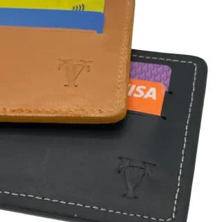 Port Document Maro Cognac pentru Buletin si Carduri Tolby Valenti din piele naturala 12 x 9 x 0,5 cm - 6