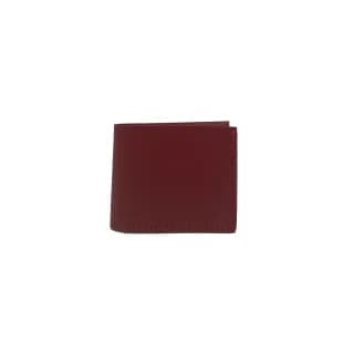 Portofel bifold, Rosu, Tolby Valenti, din piele naturala italiana, 24 x 9, 5 x 1 cm - 2