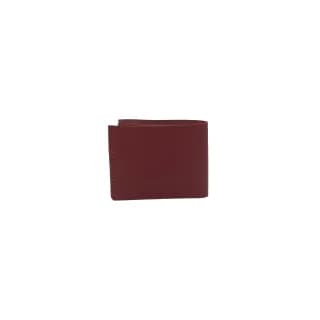 Portofel bifold, Rosu, Tolby Valenti, din piele naturala italiana, 24 x 9, 5 x 1 cm - 3