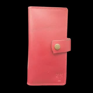 Pouch pentru tutun și foițe din piele naturală – Roșu 17 x 9 x 1,5 cm - 2