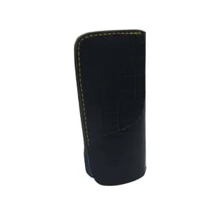 Etui Ochelari Croco Bleumarin din Piele Naturala cu suport pentru laveta 17 x 8 x 2, 5 cm - 6