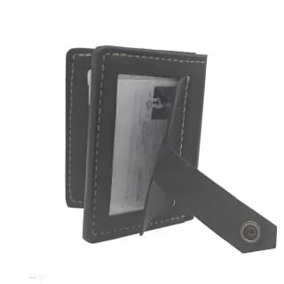 Portofel cu fereastra buletin, Tolby Valenti din piele naturala italiana 19 x 12 x 0,7 cm