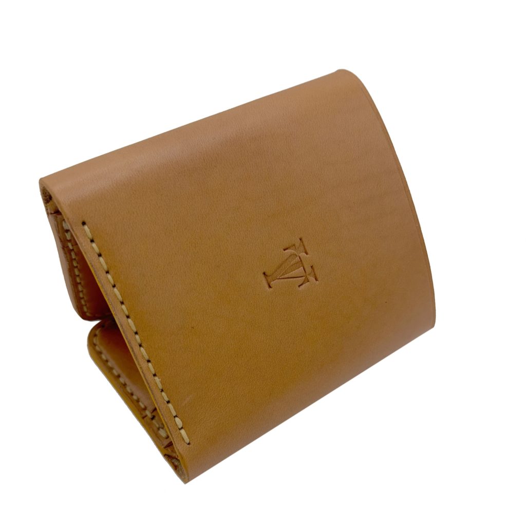 Portofel Trifold Maro Cognac , Tolby Valenti din Piele Naturala 26 x 10 x 2 cm - imagine 9