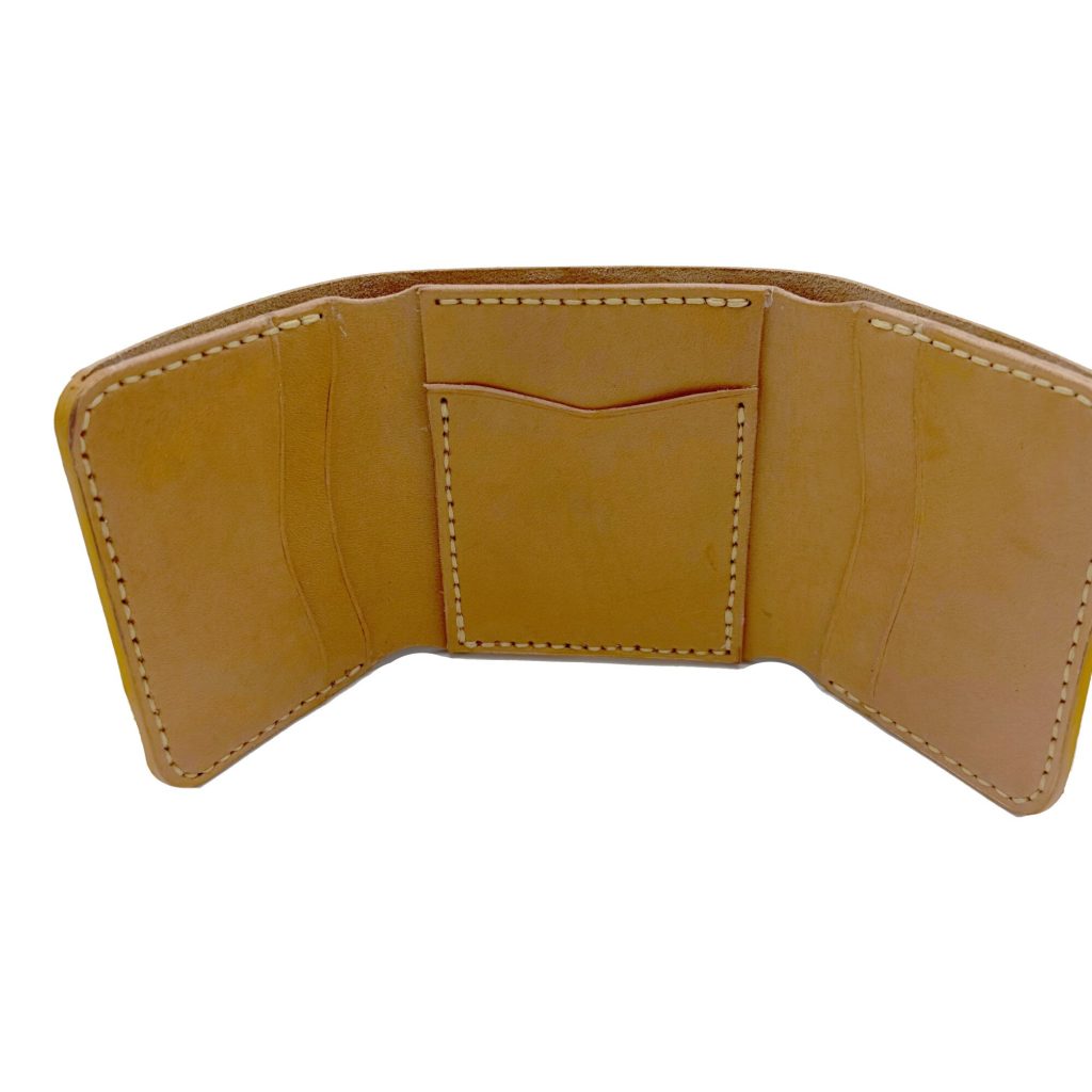 Portofel Trifold Maro Cognac , Tolby Valenti din Piele Naturala 26 x 10 x 2 cm - imagine 15