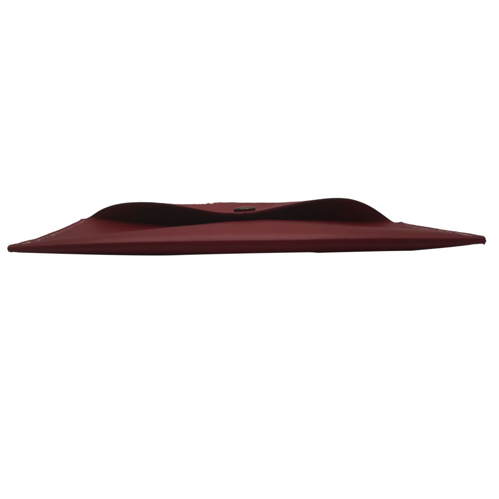 Plic pentru bani, Rosu, Tolby Valenti din piele naturala 21cm x 11,5 cm x 0,5 cm - imagine 5