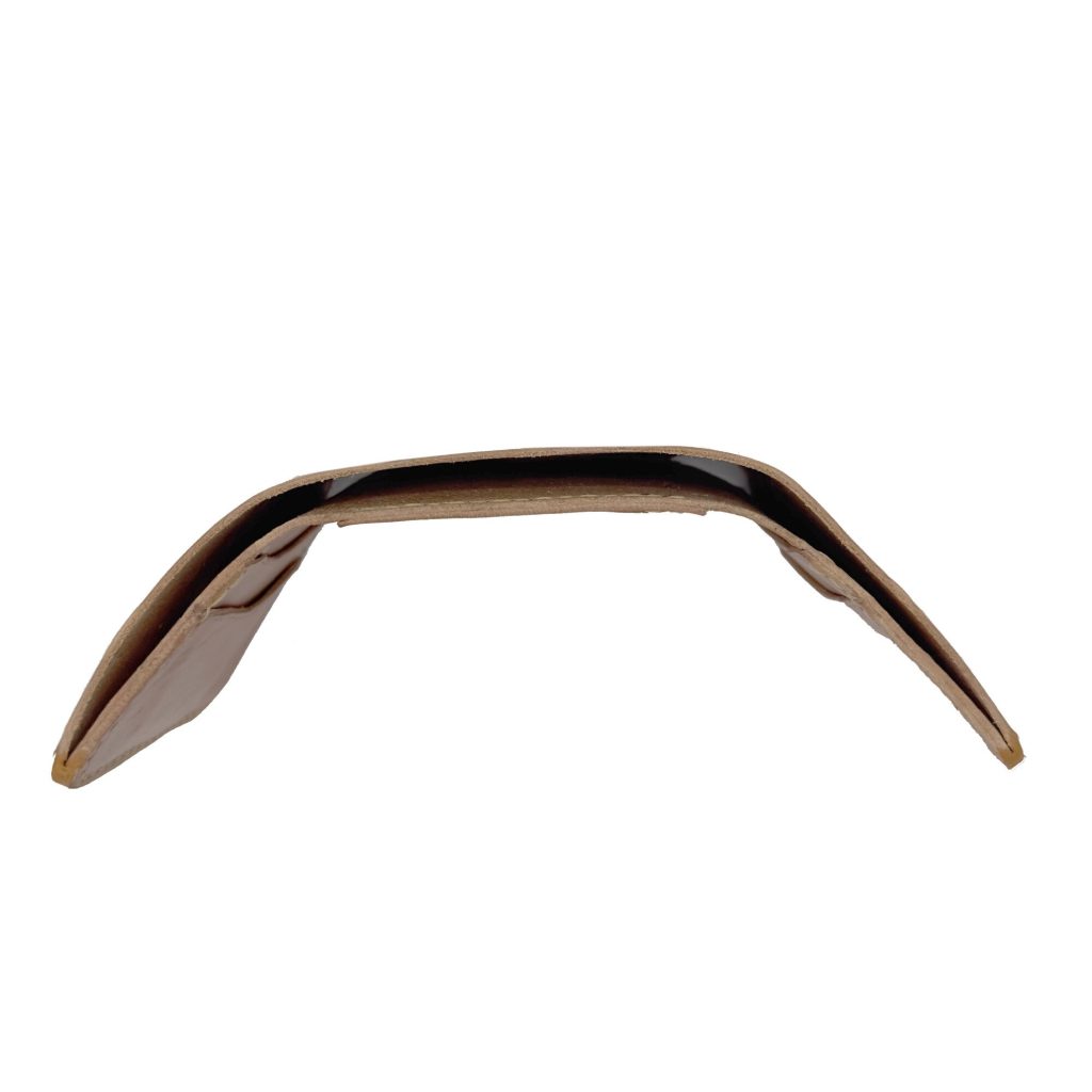 Portofel Trifold Maro Cognac , Tolby Valenti din Piele Naturala 26 x 10 x 2 cm - imagine 16