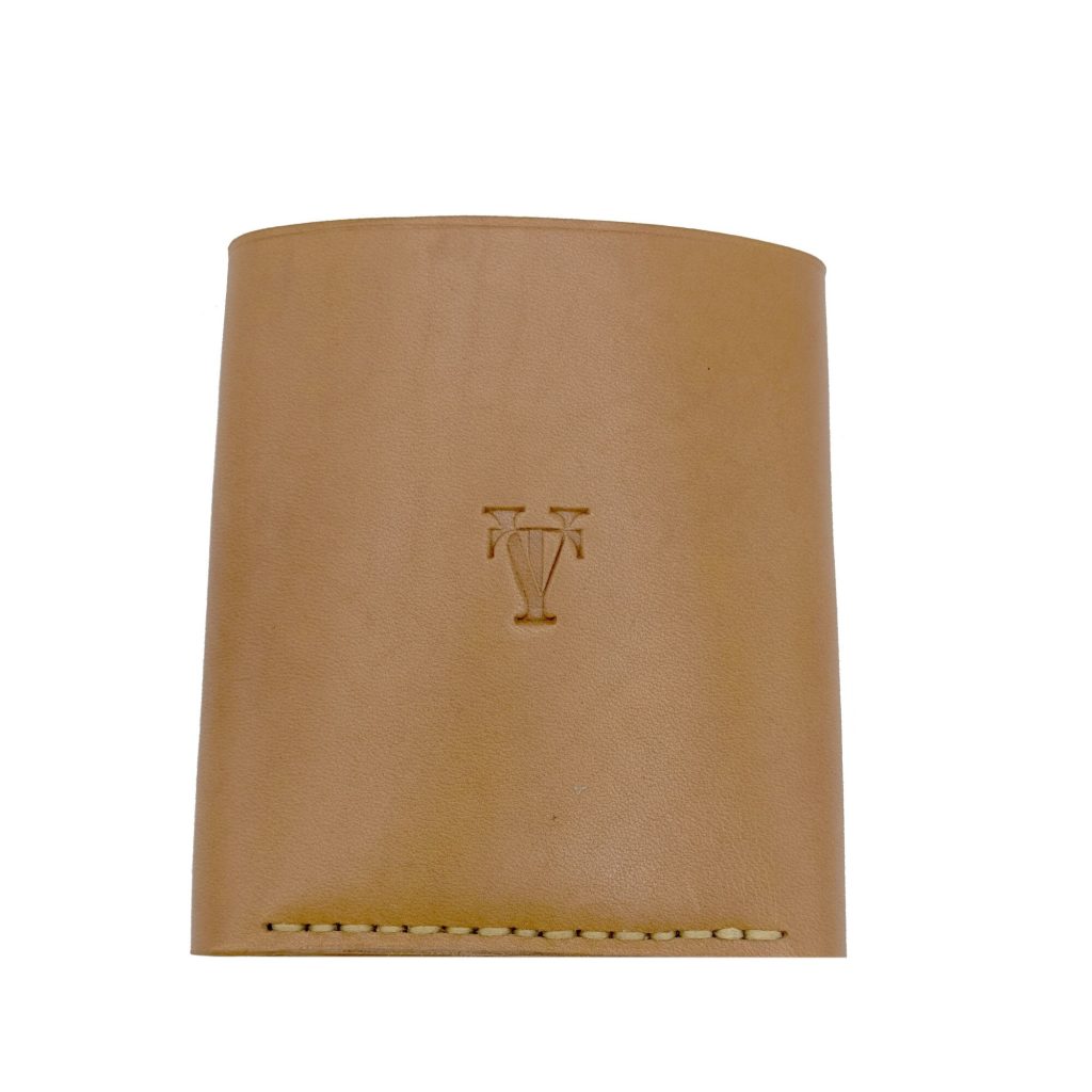 Portofel Trifold Maro Cognac , Tolby Valenti din Piele Naturala 26 x 10 x 2 cm - imagine 14